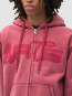 Stencil sunfade zip hoodie red 