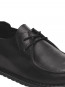 Utti lace leather mokassin black 